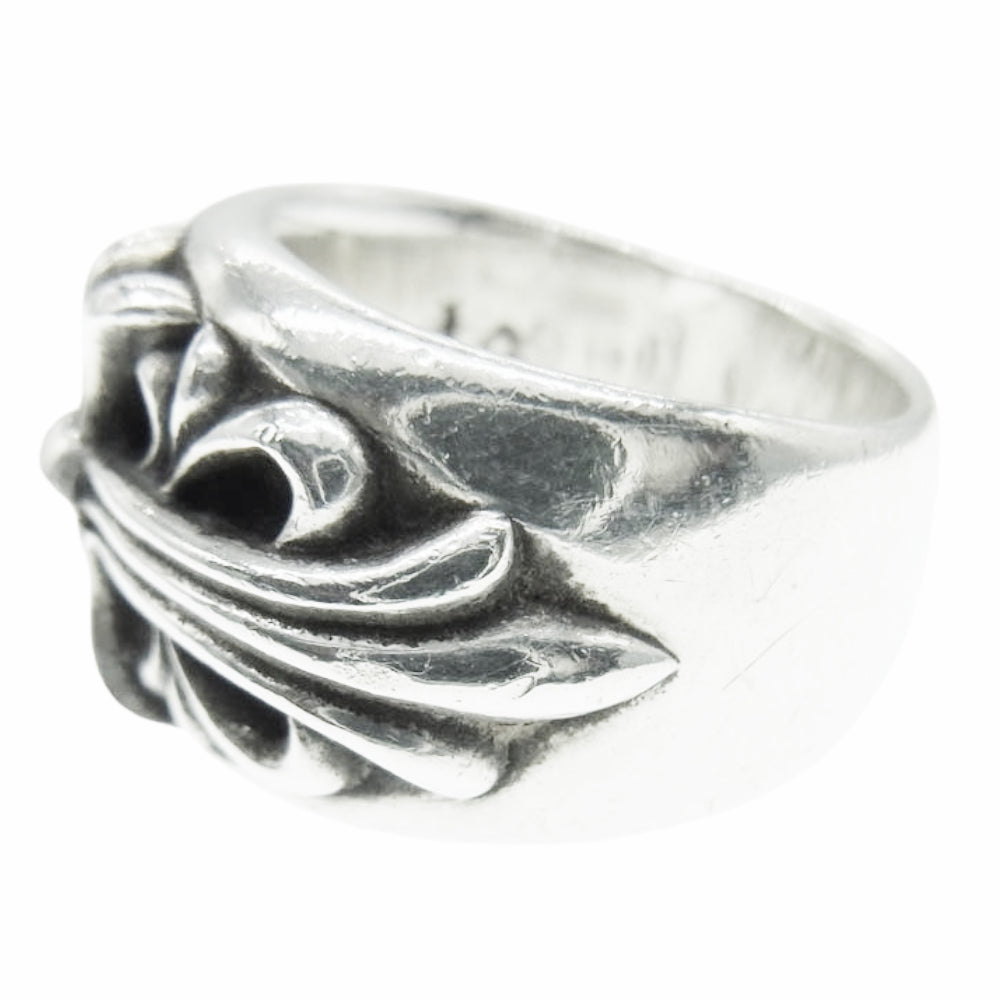CHROME HEARTS クロムハーツ（原本無） FLRL CRS フローラルクロス リング シルバー系 9号【中古】