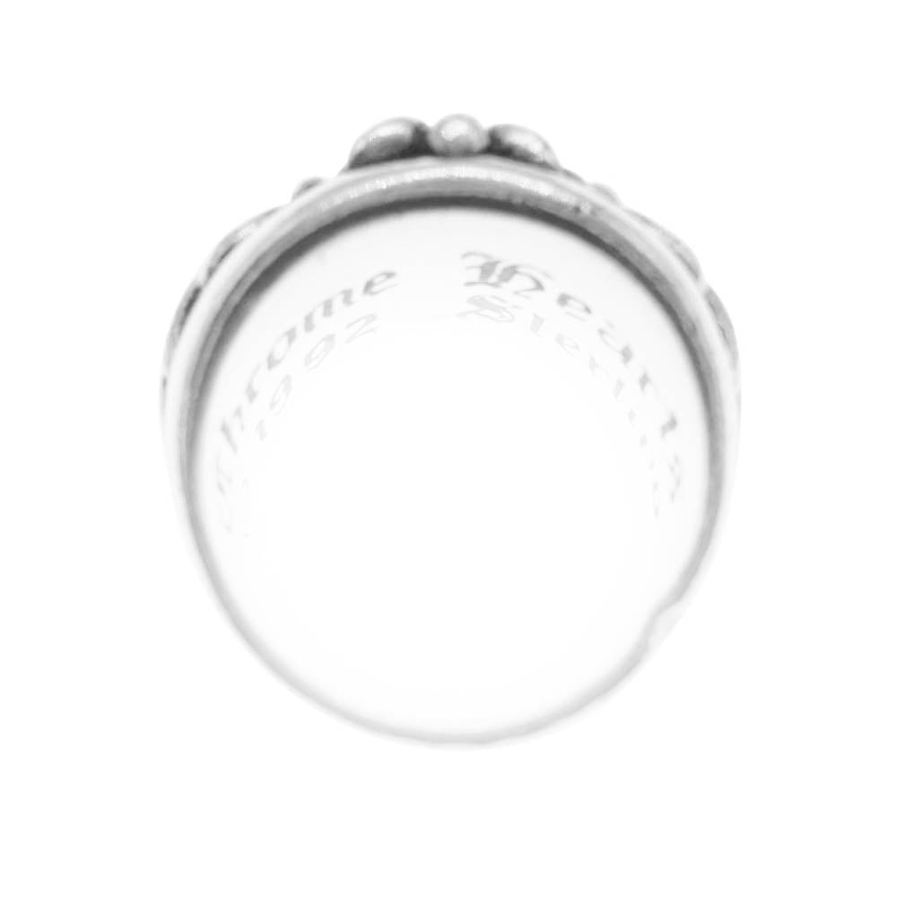 CHROME HEARTS クロムハーツ（原本無） FLRL CRS フローラルクロス リング シルバー系 9号【中古】
