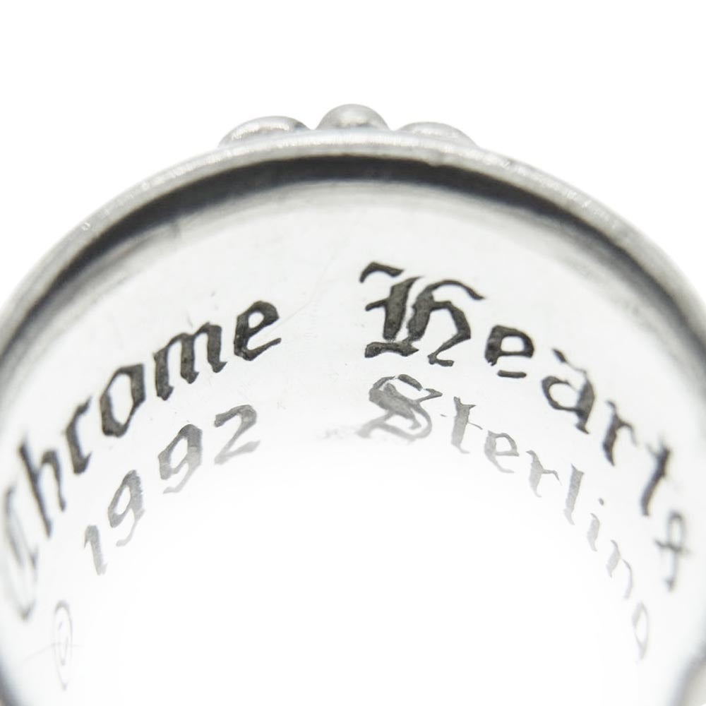 CHROME HEARTS クロムハーツ（原本無） FLRL CRS フローラルクロス リング シルバー系 9号【中古】