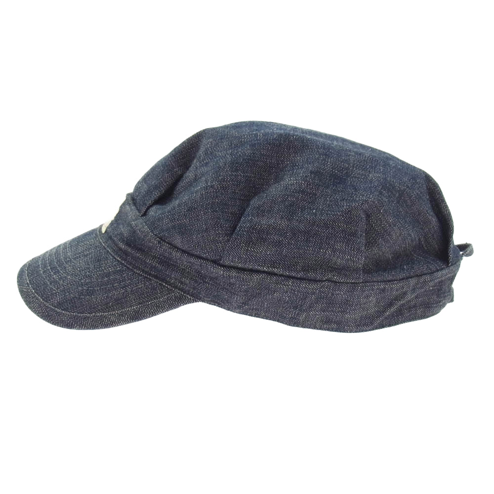デニム ワーク キャップ インディゴブルー系 L【中古】
