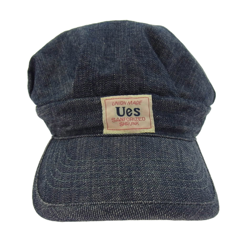 デニム ワーク キャップ インディゴブルー系 L【中古】