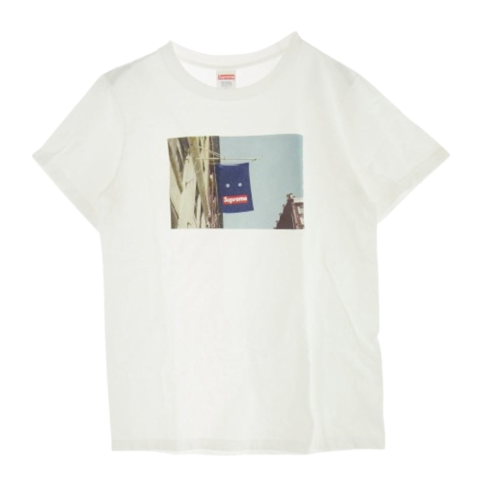 Supreme シュプリーム 19AW BANNER TEE バナー Tシャツ ホワイト系 S【中古】