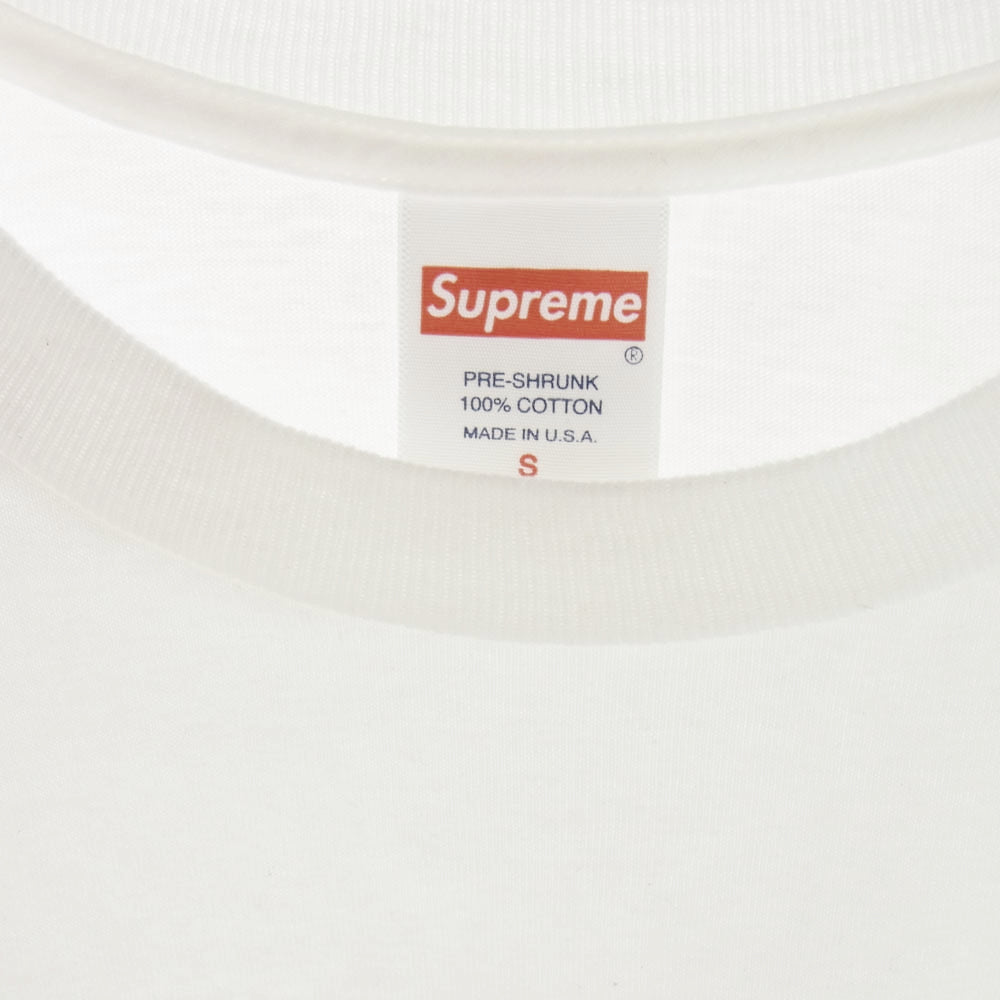 Supreme シュプリーム 19AW BANNER TEE バナー Tシャツ ホワイト系 S【中古】