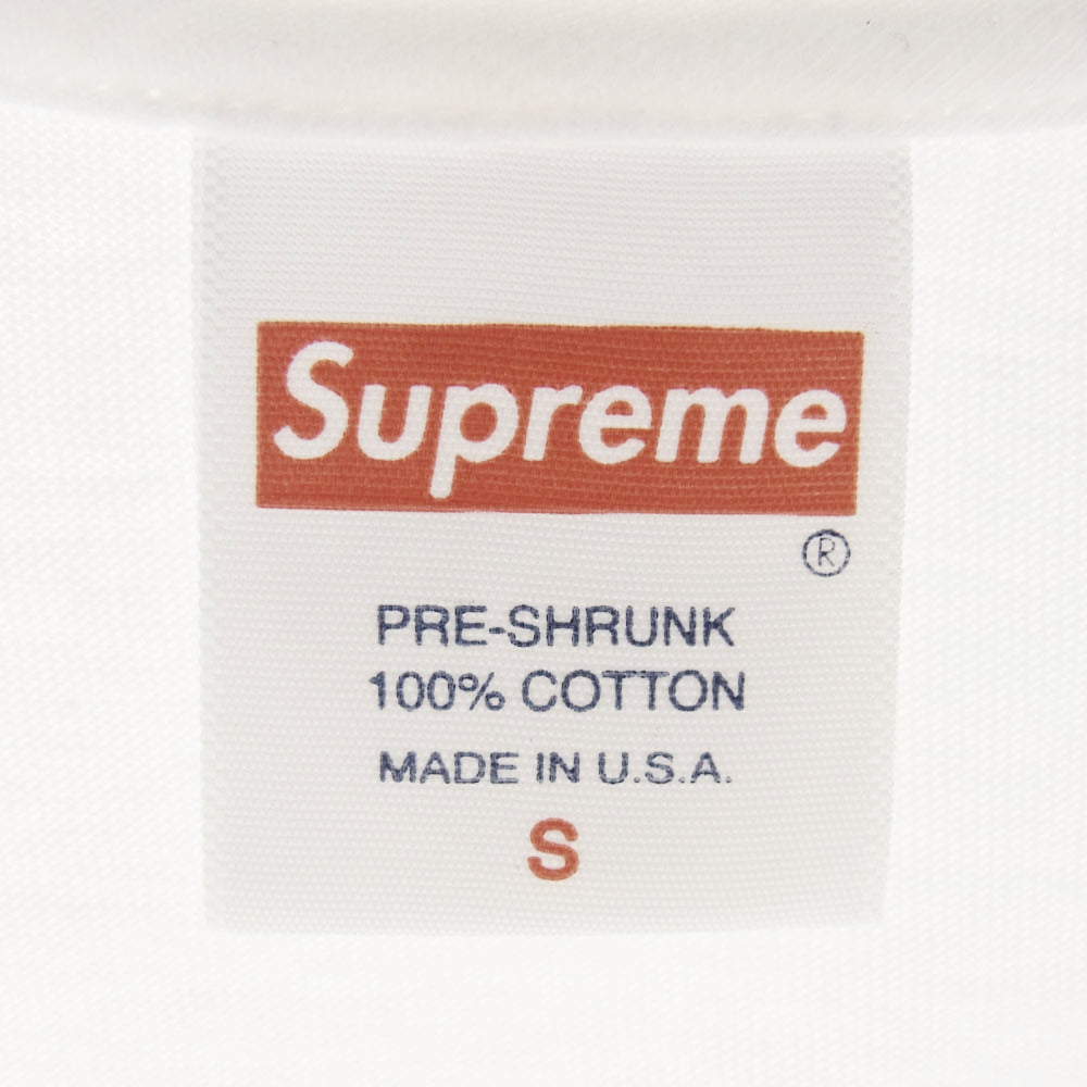 Supreme シュプリーム 19AW BANNER TEE バナー Tシャツ ホワイト系 S【中古】