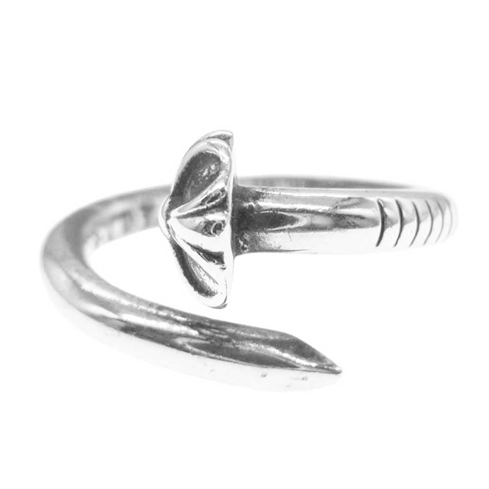 CHROME HEARTS クロムハーツ（原本有） NAIL CRSBALL クロスボール ネイル リング シルバー系 15号【中古】