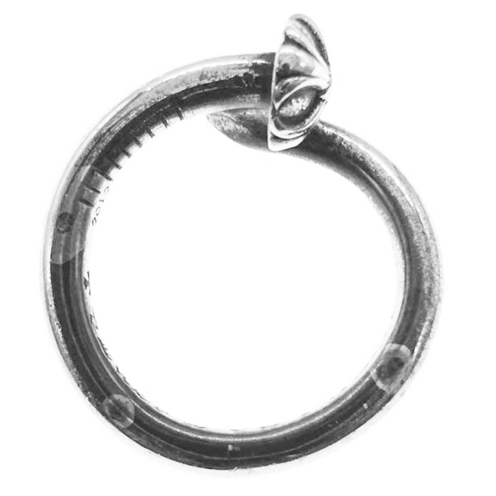 CHROME HEARTS クロムハーツ（原本有） NAIL CRSBALL クロスボール ネイル リング シルバー系 15号【中古】