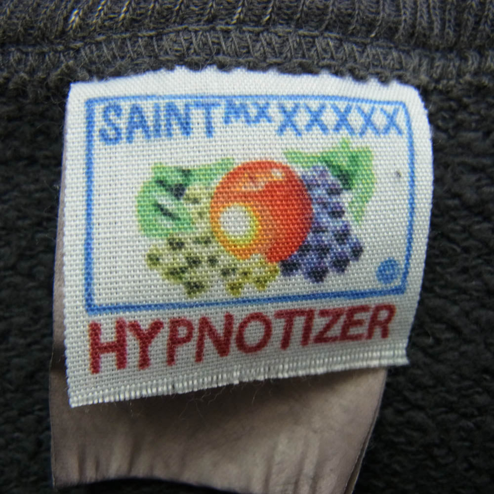 SAINT MICHAEL セントマイケル 24AW SM-YS1-0000-030 CREW SWT RAINBOW SNT BLK レインボーロゴ クルーネック スウェット グレー系 XL【中古】