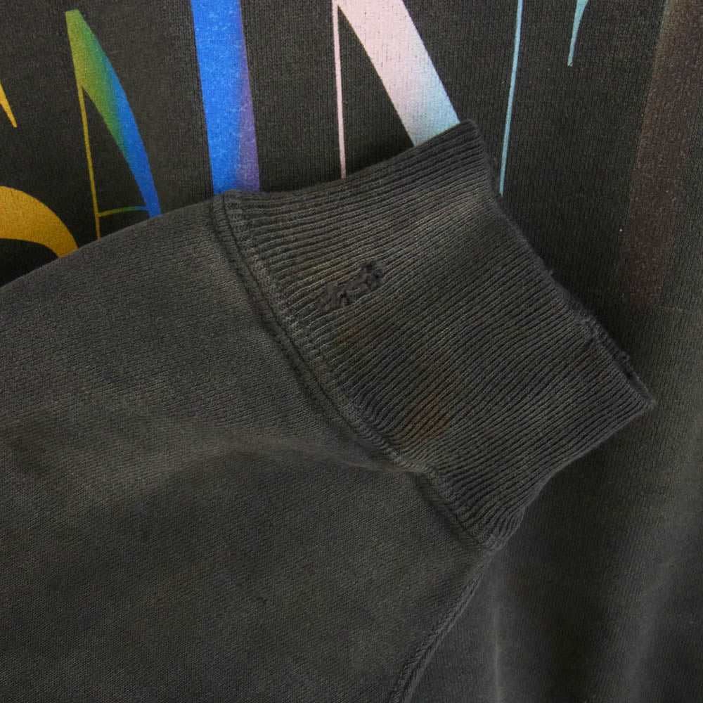 SAINT MICHAEL セントマイケル 24AW SM-YS1-0000-030 CREW SWT RAINBOW SNT BLK レインボーロゴ クルーネック スウェット グレー系 XL【中古】
