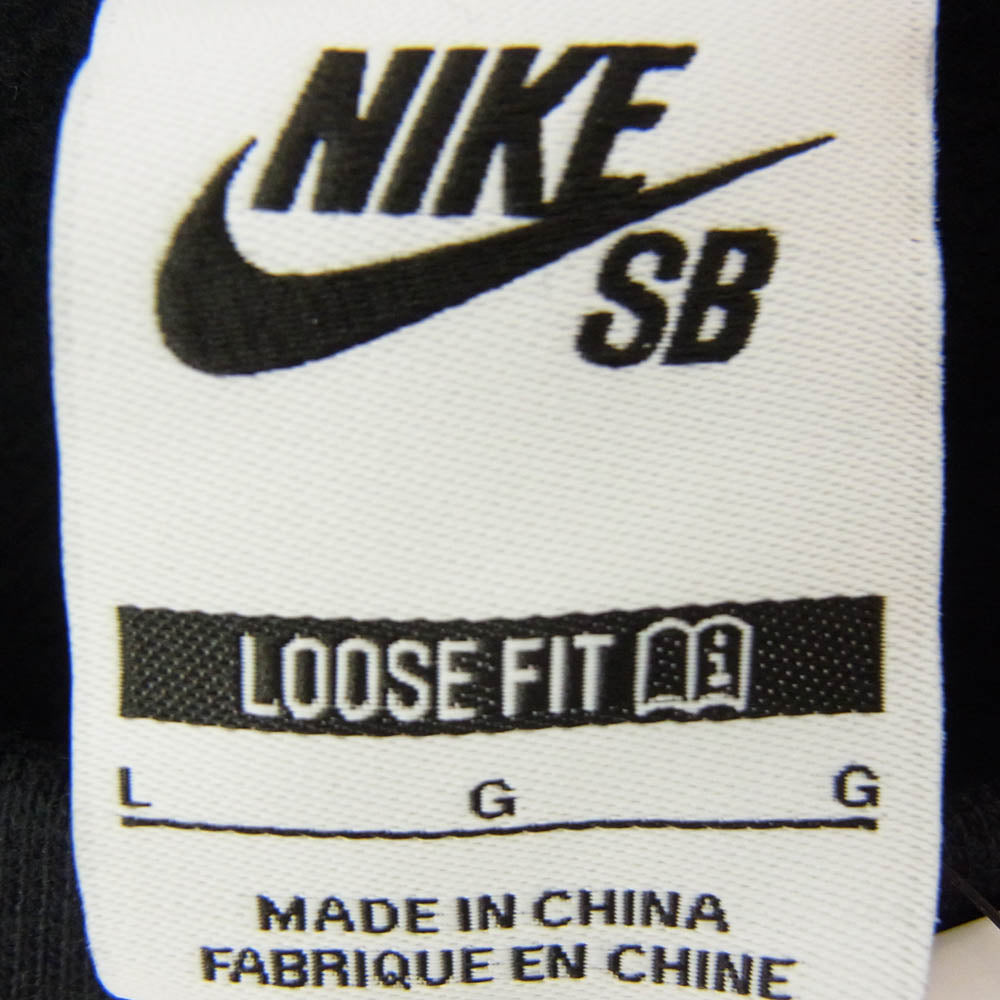 NIKE ナイキ FV7354-010 SB Fleece SKATE CREW Black スケートボード フリースクルー トレーナー ブラック系 L【中古】
