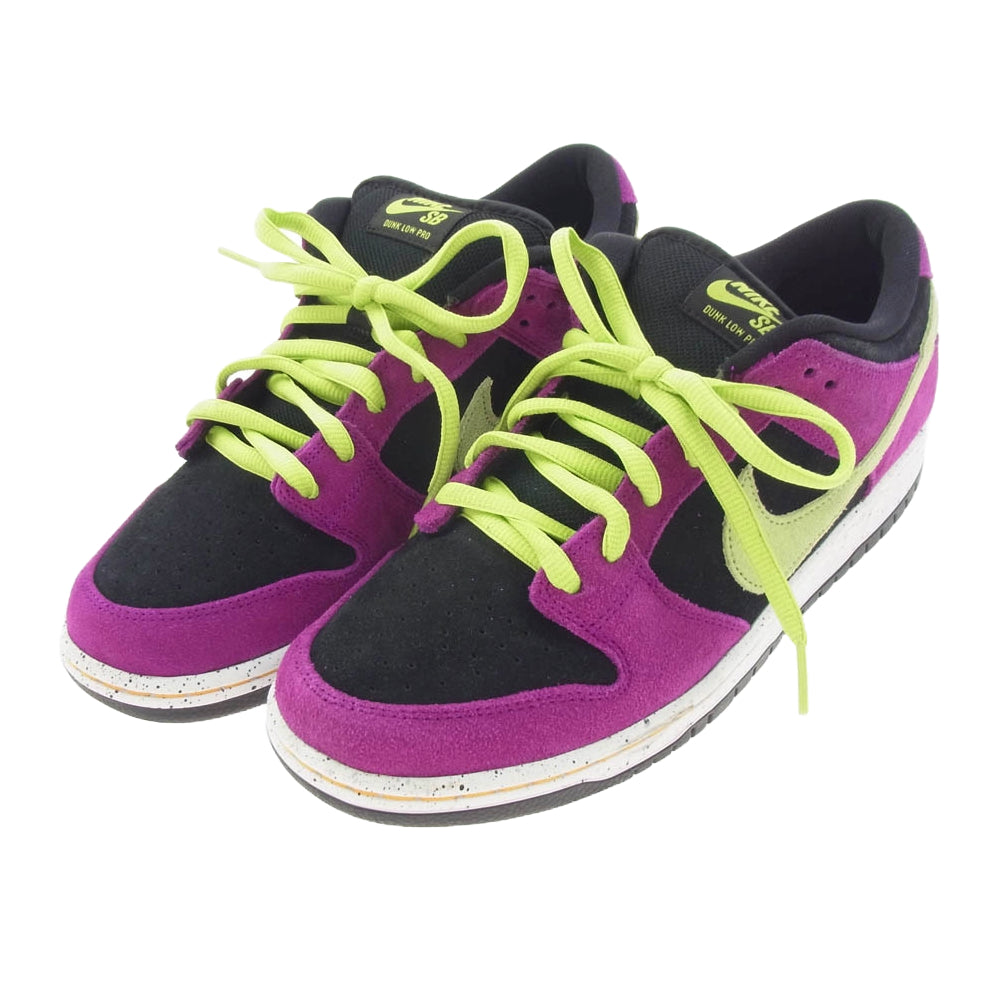NIKE ナイキ BQ6817－501 SB Dunk Low Red Plum ダンク ロー レッドプラム ブラック系 パープル系 28cm【極上美品】【中古】