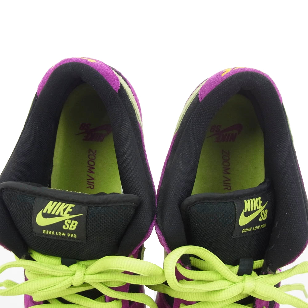 NIKE ナイキ BQ6817－501 SB Dunk Low Red Plum ダンク ロー レッドプラム ブラック系 パープル系 28cm【極上美品】【中古】