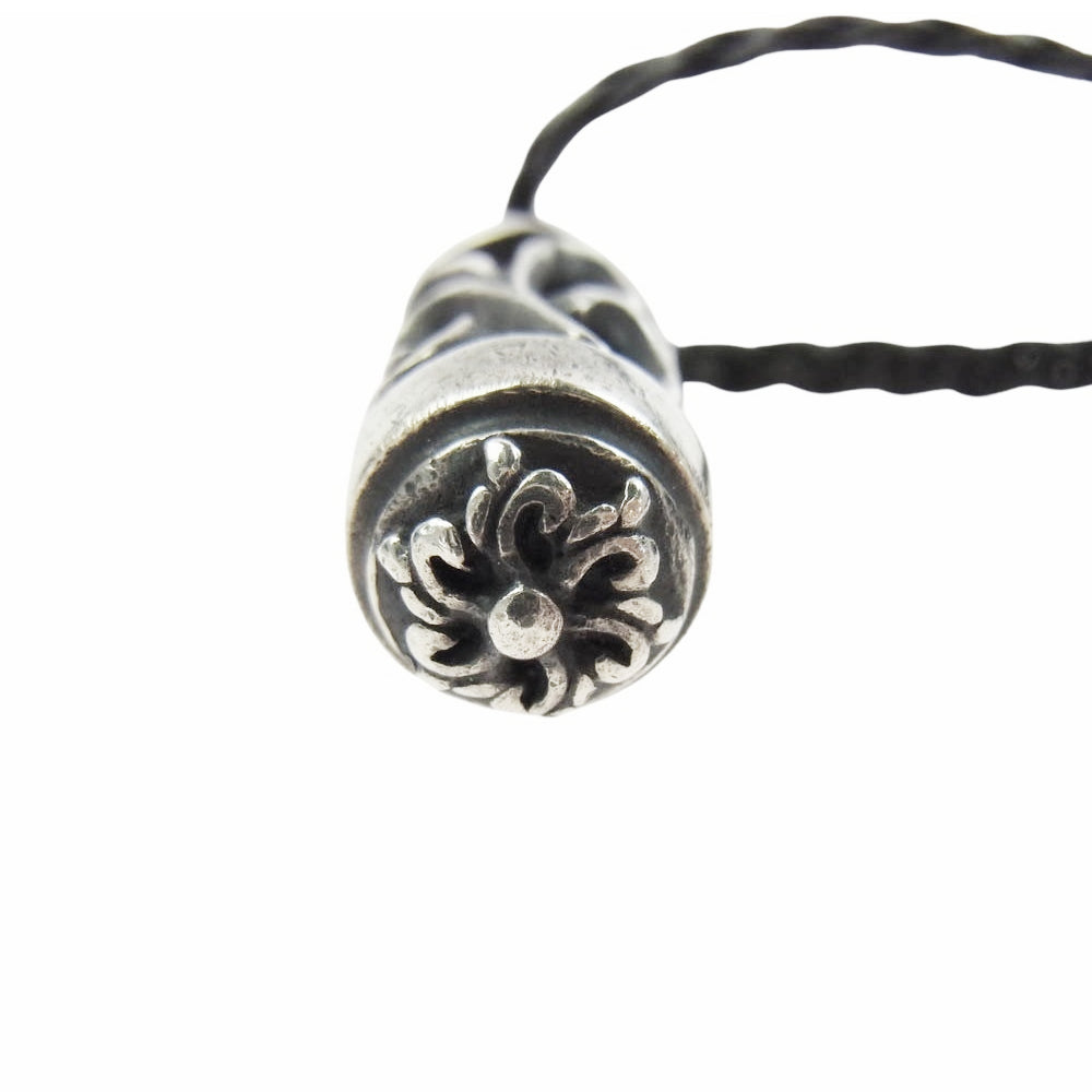 ARGENT GLEAM アージェントグリーム ローラー レザーブレード ネックレス シルバー系 ブラック系【中古】