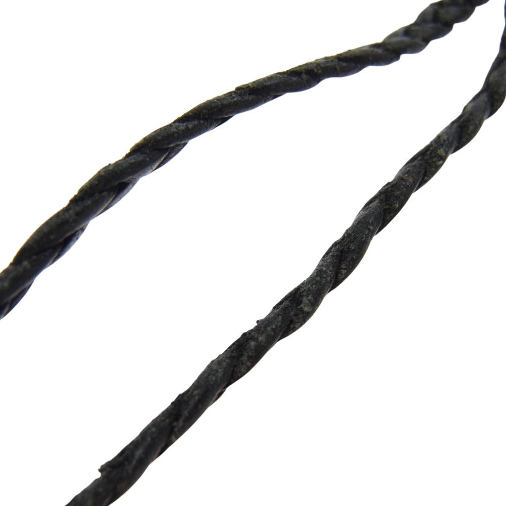 ARGENT GLEAM アージェントグリーム ローラー レザーブレード ネックレス シルバー系 ブラック系【中古】