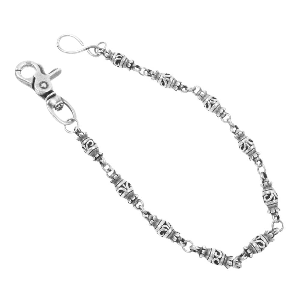 ARGENT GLEAM アージェントグリーム 1クリップ ローラー ウォレットチェーン シルバー系【中古】