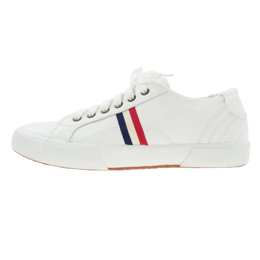 BLACK FLEECE ブラックフリースブルックスブラザーズ Brooks Brothers ブルックスブラザーズ × THOM BROWNE トム ブラウン トリコロールライン レザー ローカット スニーカー ホワイト系 8【中古】