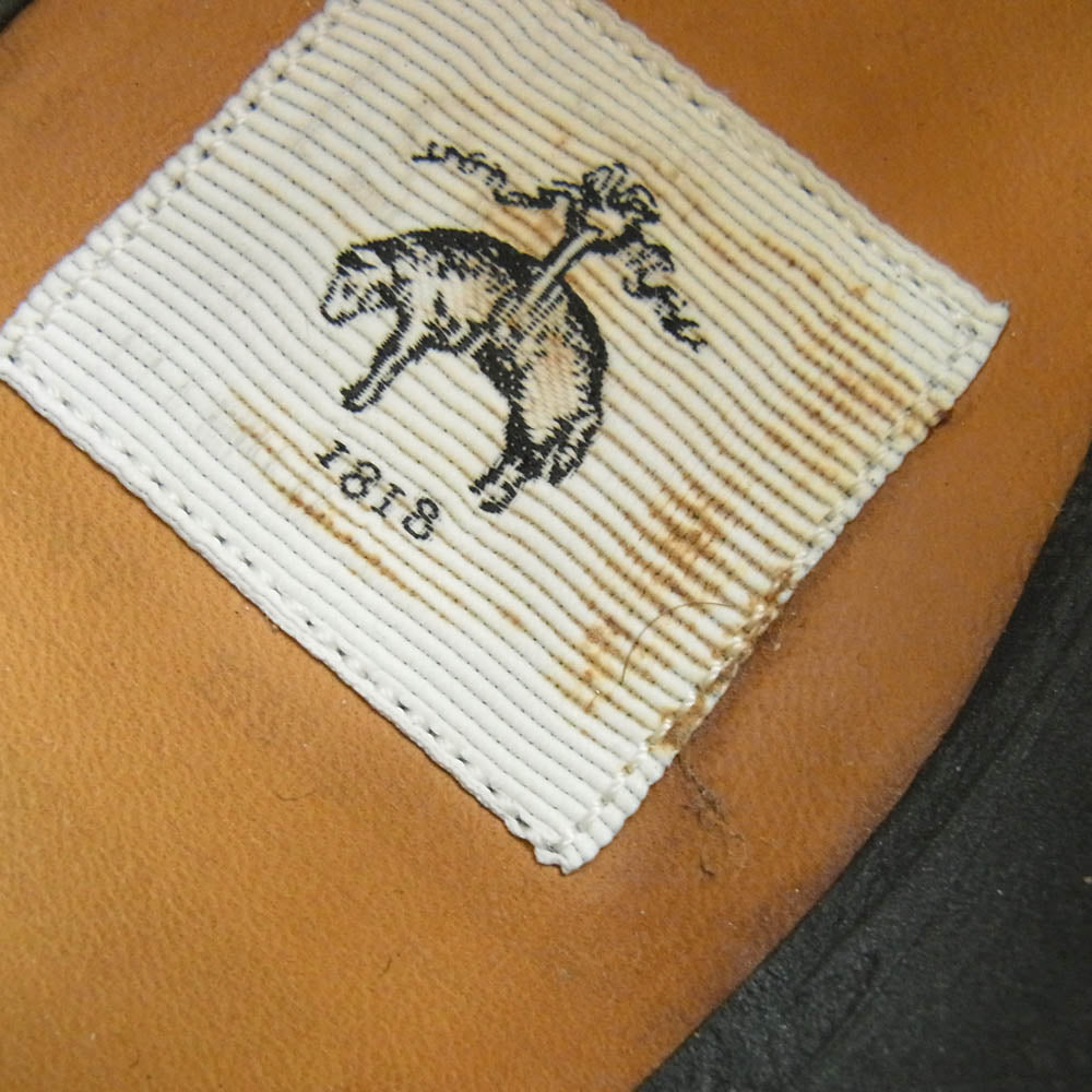 BLACK FLEECE ブラックフリースブルックスブラザーズ Brooks Brothers ブルックスブラザーズ × THOM BROWNE トム ブラウン トリコロールライン レザー ローカット スニーカー ホワイト系 8【中古】