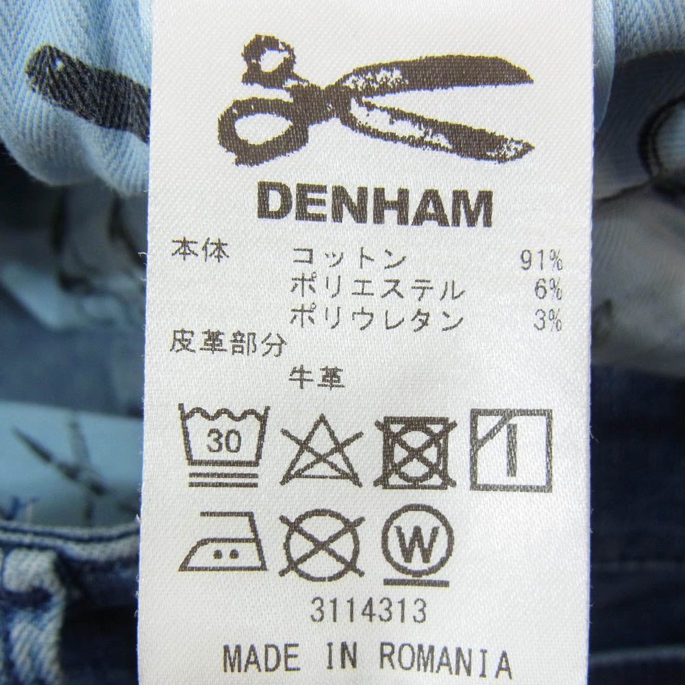 DENHAM デンハム 3114313 BOLT SKINNY FIT ボルト スキニーフィット デニム インディゴ パンツ インディゴブルー系 33【中古】