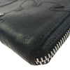CHROME HEARTS クロムハーツ（原本無） REC F ZIP ダブル フレアニー ラウンドジップ レザー ロングウォレット 長財布 ブラック系【中古】