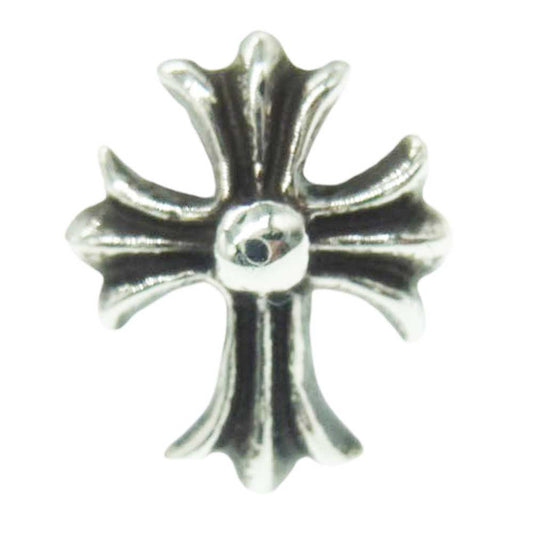 CHROME HEARTS クロムハーツ（原本無） No2 CH CRS CH CHクロス スタッド ピアス シルバー系【中古】