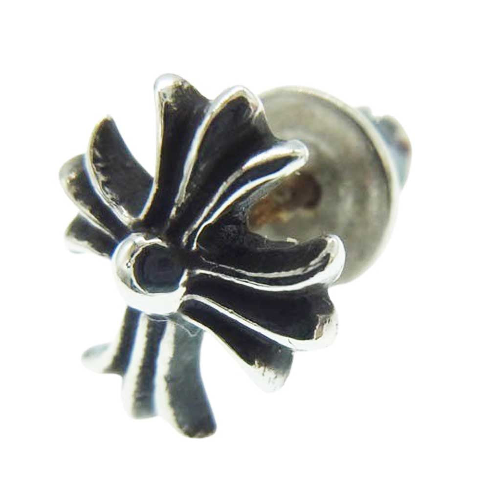 CHROME HEARTS クロムハーツ（原本無） No2 CH CRS CH CHクロス スタッド ピアス シルバー系【中古】