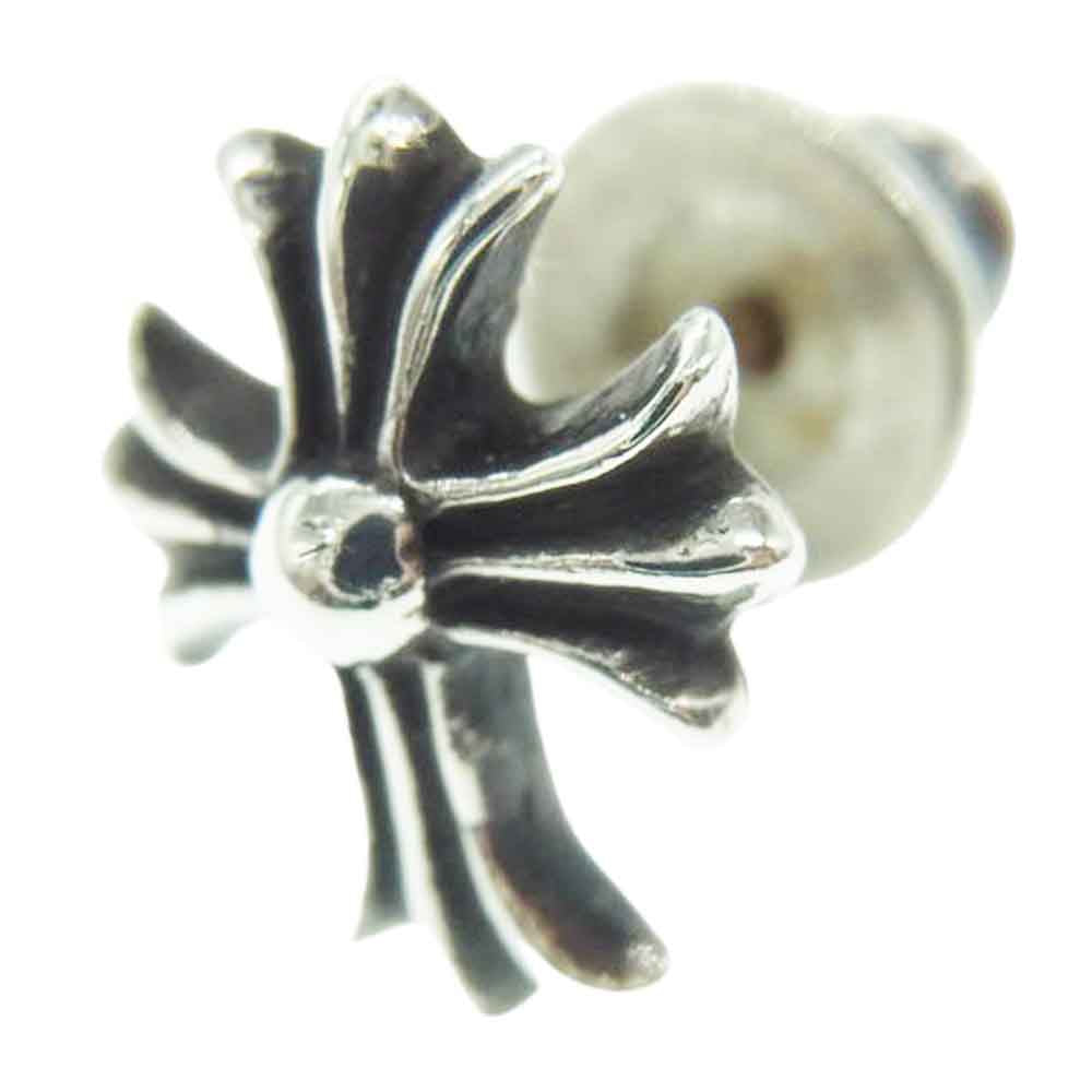 CHROME HEARTS クロムハーツ（原本無） No2 CH CRS CH CHクロス スタッド ピアス シルバー系【中古】