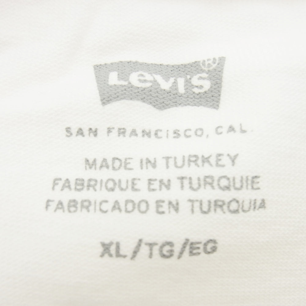Levi's リーバイス × BEAMS ビームス SUPER WIDE LOGO T-SHIRT Ｔシャツ ホワイト系 XL【新古品】【未使用】【中古】