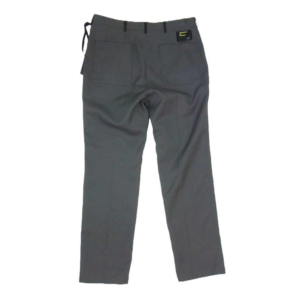 ニューレーベル WORK DRESS TROUSERS ワークドレストラウザーズ パンツ スラックス グレー系 L【中古】