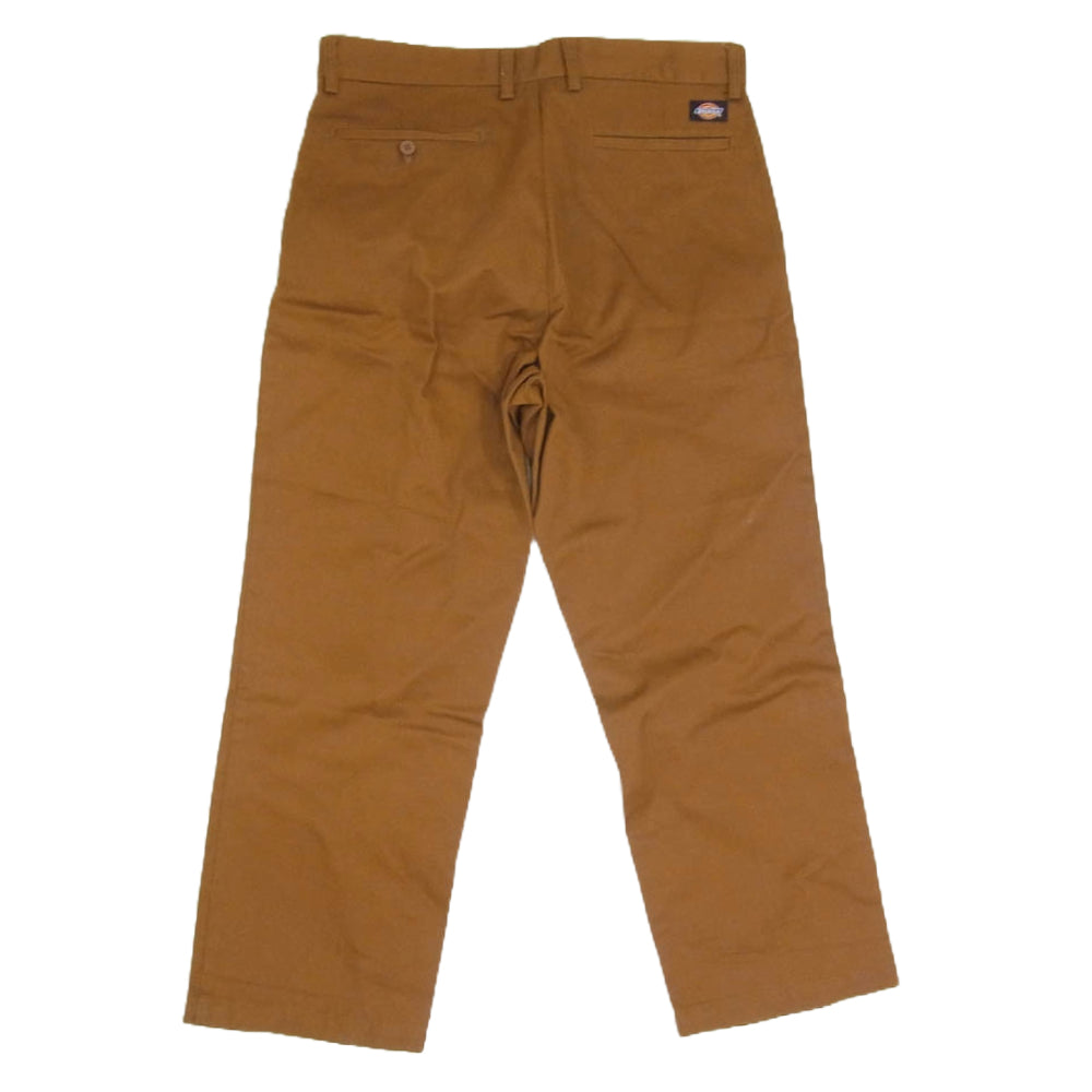 WACKO MARIA ワコマリア DICKIES-WM-PT03 × DICKIES ディッキーズ プリーツ入り トラウザー パンツ ブラウン系 L【中古】