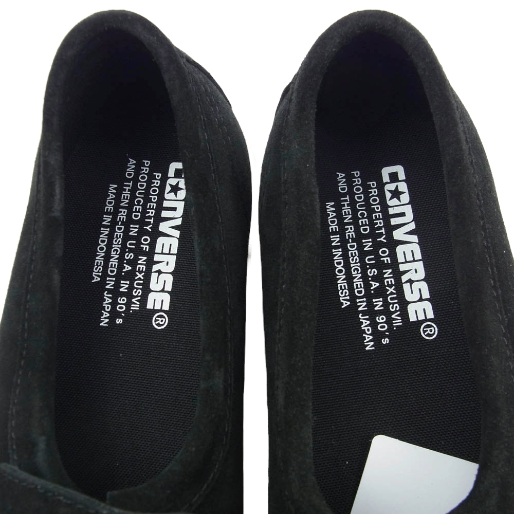 CONVERSE コンバース 1SC911 addict NEXUSVII One Star Loafer アディクト ネクサスセブン ワンスター ローファー ローカット スニーカー ブラック系 27cm【新古品】【未使用】【中古】