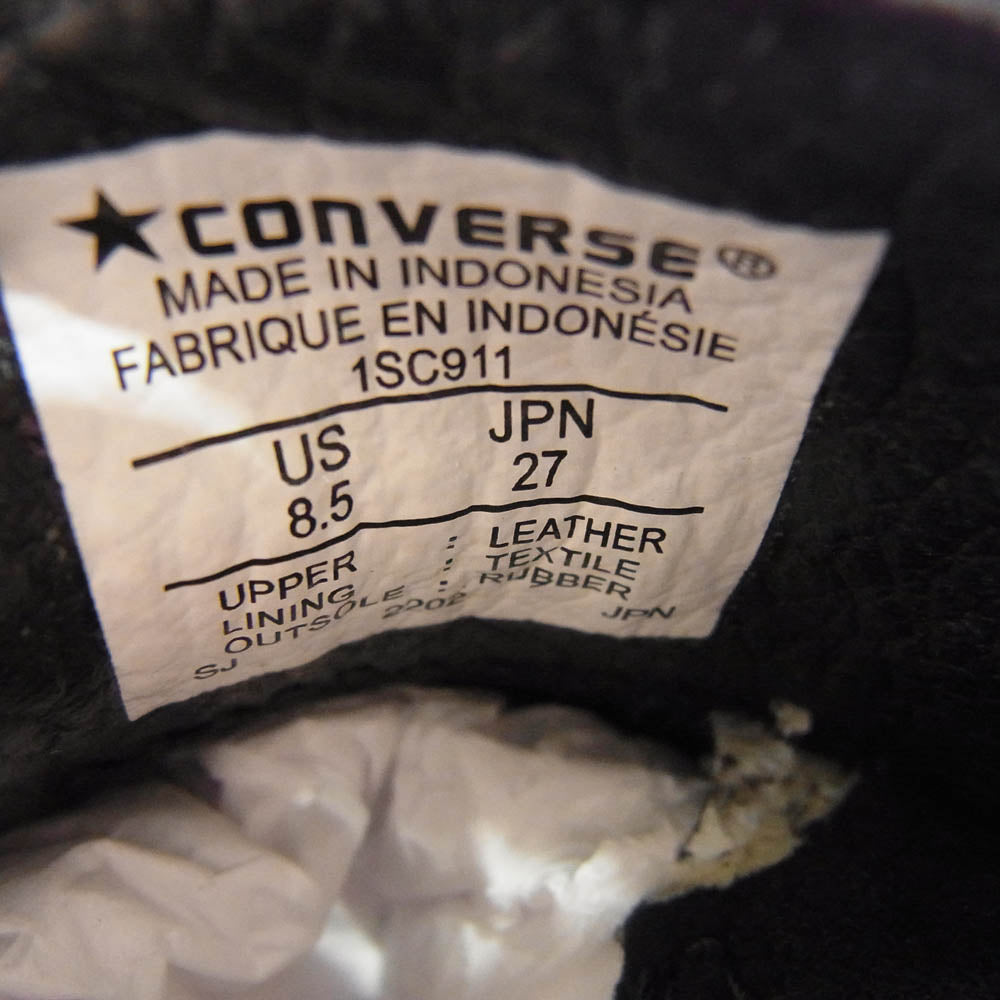 CONVERSE コンバース 1SC911 addict NEXUSVII One Star Loafer アディクト ネクサスセブン ワンスター ローファー ローカット スニーカー ブラック系 27cm【新古品】【未使用】【中古】