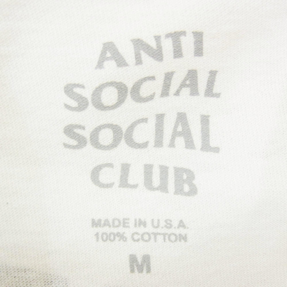 アンチソーシャルソーシャルクラブ PRINT  TEE プリント Ｔシャツ ホワイト系 M【中古】