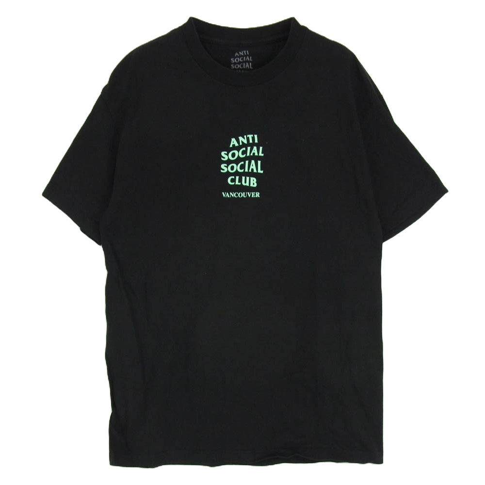 アンチソーシャルソーシャルクラブ VANCOUVER バンクーバー プリント Ｔシャツ ブラック系 L【中古】