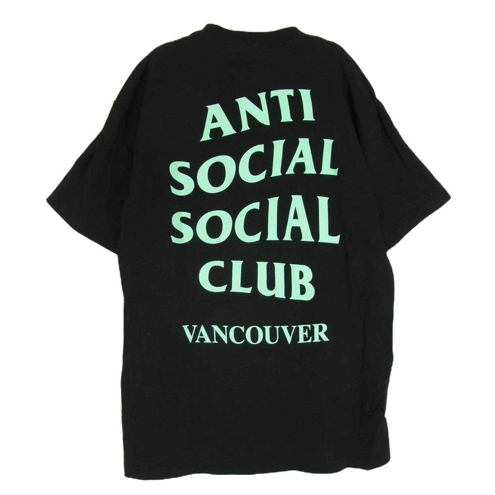 アンチソーシャルソーシャルクラブ VANCOUVER バンクーバー プリント Ｔシャツ ブラック系 L【中古】