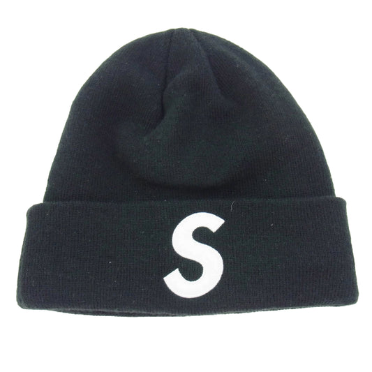 Supreme シュプリーム New Era S Logo Beanie ニューエラ S ロゴ ビーニー ニットキャップ ブラック系【中古】