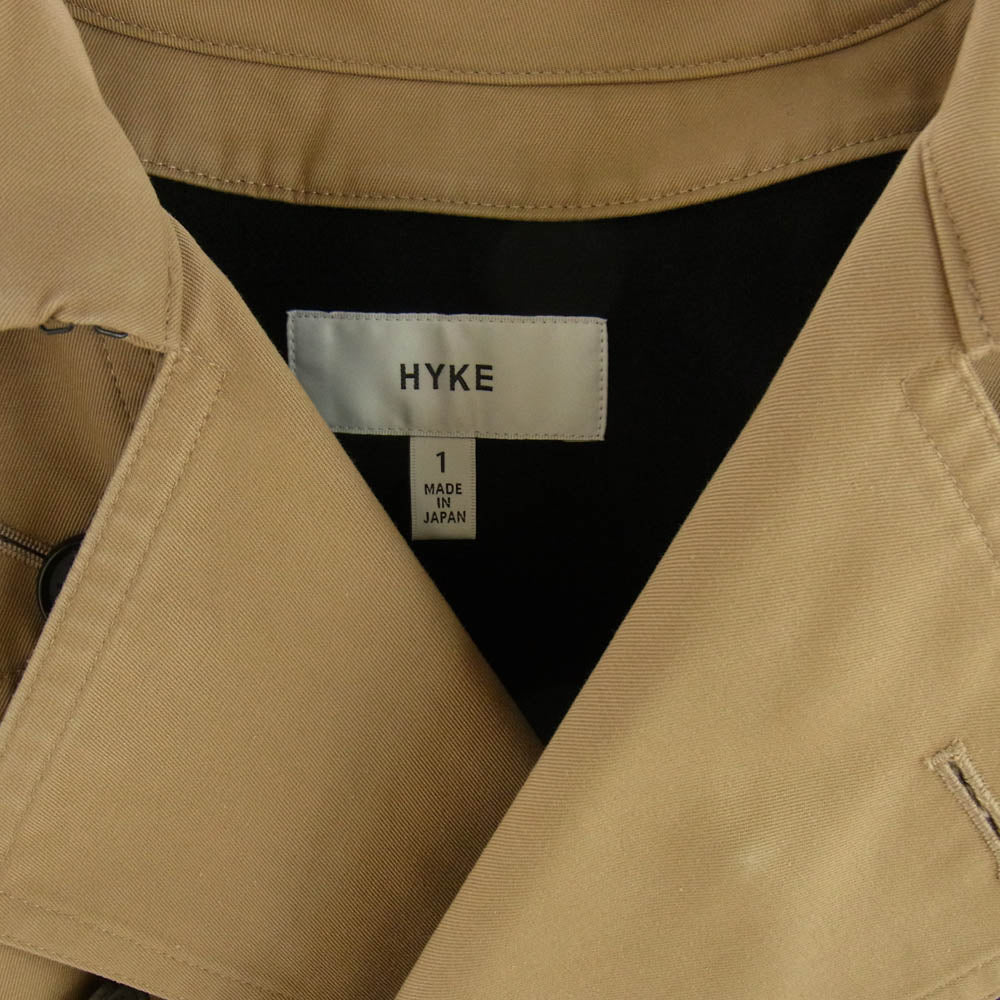HYKE ハイク 19AW 191-17005 022 ウールライナー付き トレンチ コート ライトブラウン系 1【中古】