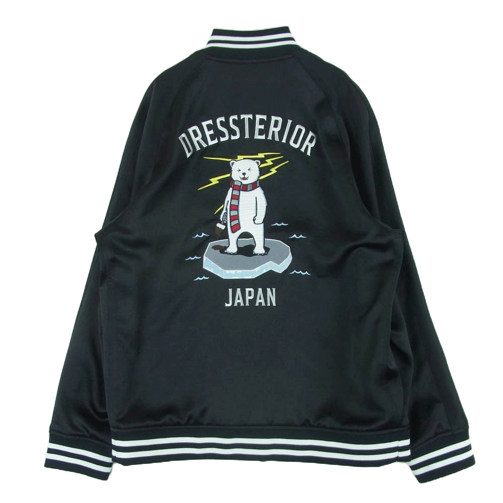 DRESSTERIOR ドレステリア 086-56014 アイスベアー 刺繍 スーベニア ジャケット スカジャン ブルゾン ブラック系 M【中古】
