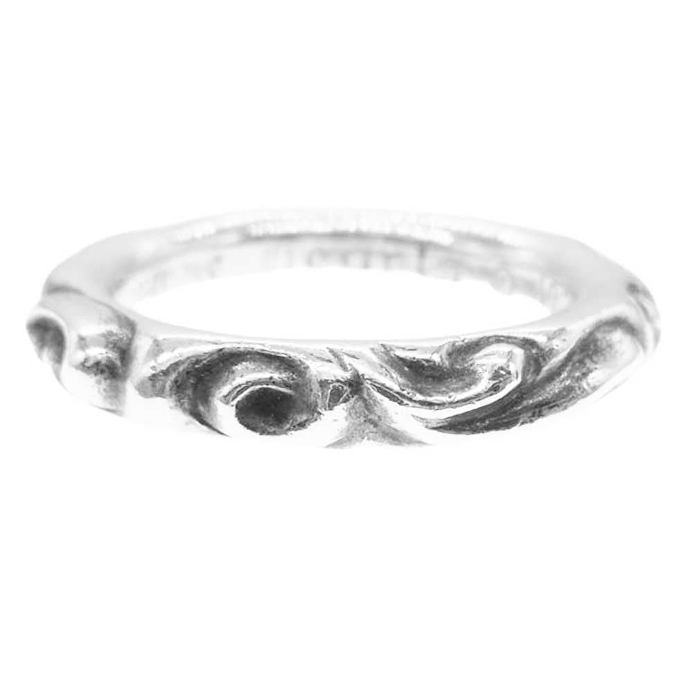 CHROME HEARTS クロムハーツ（原本有） SCRL BAND スクロールバンド リング シルバー系 24号【中古】