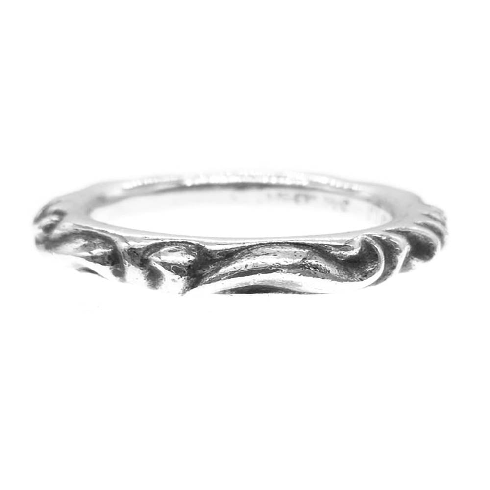 CHROME HEARTS クロムハーツ（原本有） SCRL BAND スクロールバンド リング シルバー系 24号【中古】