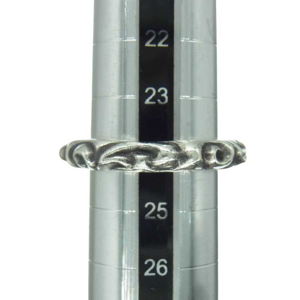 CHROME HEARTS クロムハーツ（原本有） SCRL BAND スクロールバンド リング シルバー系 24号【中古】