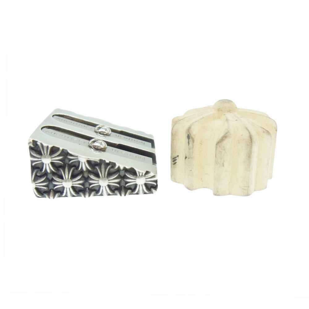CHROME HEARTS クロムハーツ（原本無） PENCIL SHARPENER ペンシル シャープナー イレイサー 鉛筆削り CHプラス 消しゴム シルバー系【中古】