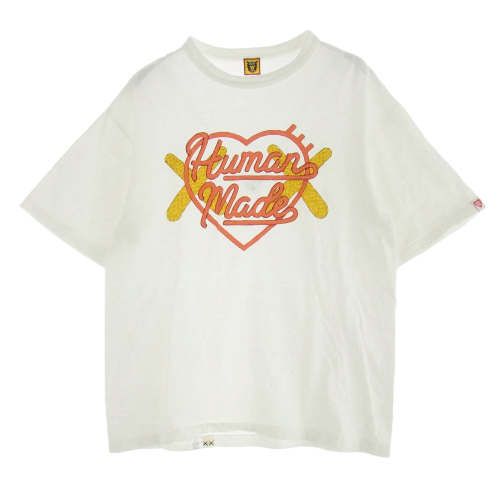 HUMAN MADE ヒューマンメイド XX26TE005 KAWS Made Graphic T-Shirt #1 White カウズ メイド グラフィック Tシャツ ホワイト ホワイト系 XL【中古】