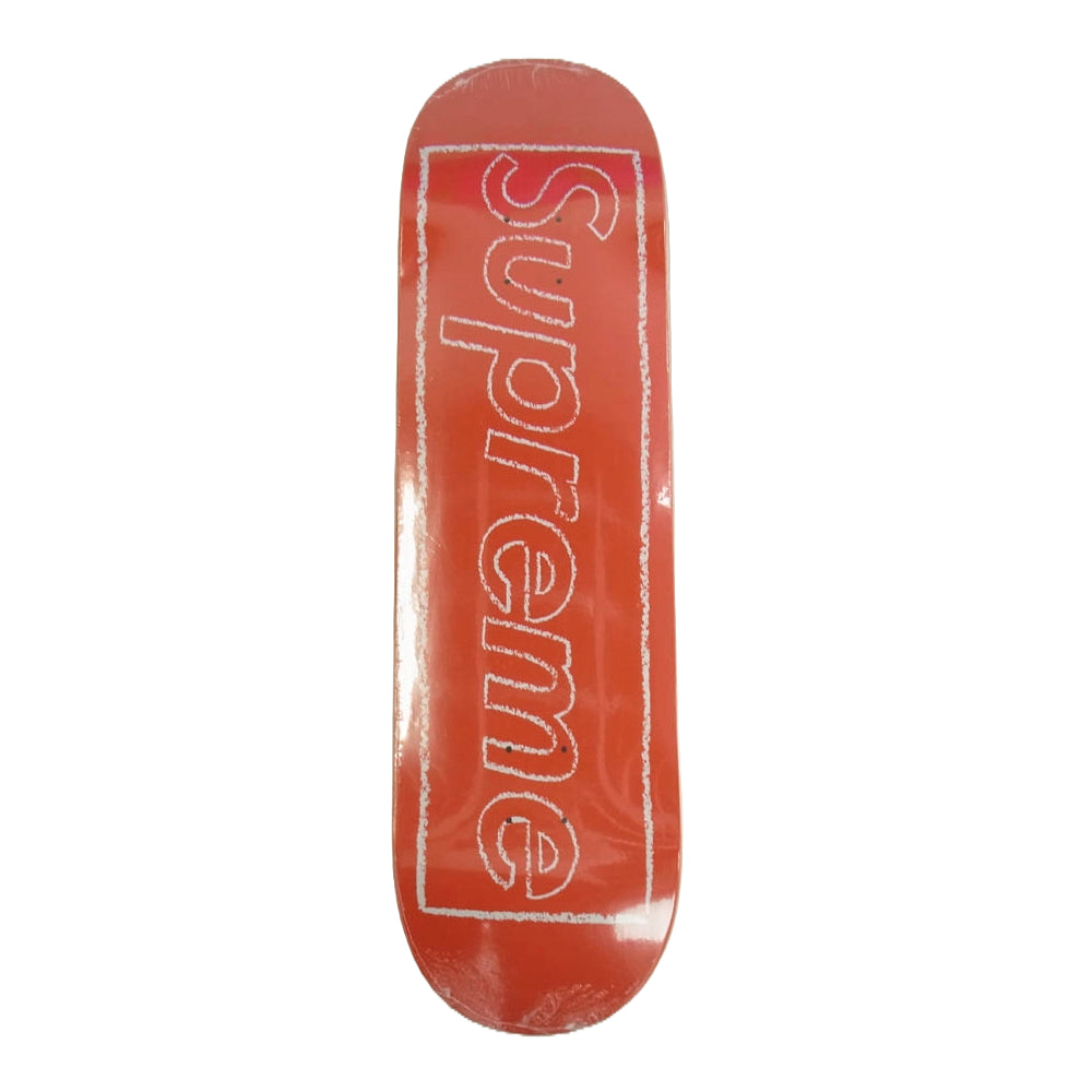 Supreme シュプリーム 21SS SS21SB4 KAWS Chalk Logo Skateboard Red カウズ チョーク ロゴ スケートボード レッド ブラック系【新古品】【未使用】【中古】