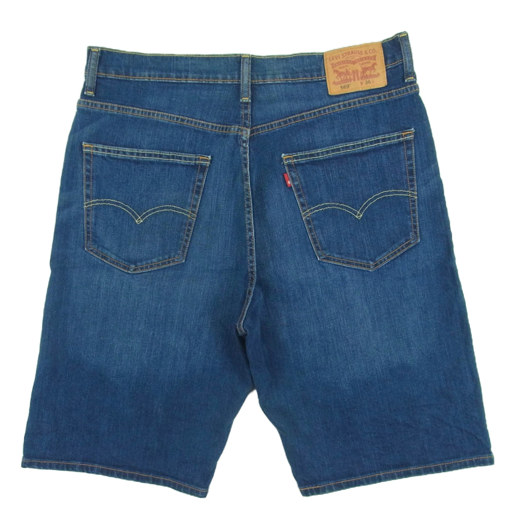 Levi's リーバイス 569 Loose Fit Denim Shorts ルーズフィット デニム ショーツ ハーフ ショート パンツ インディゴブルー系 W36【美品】【中古】