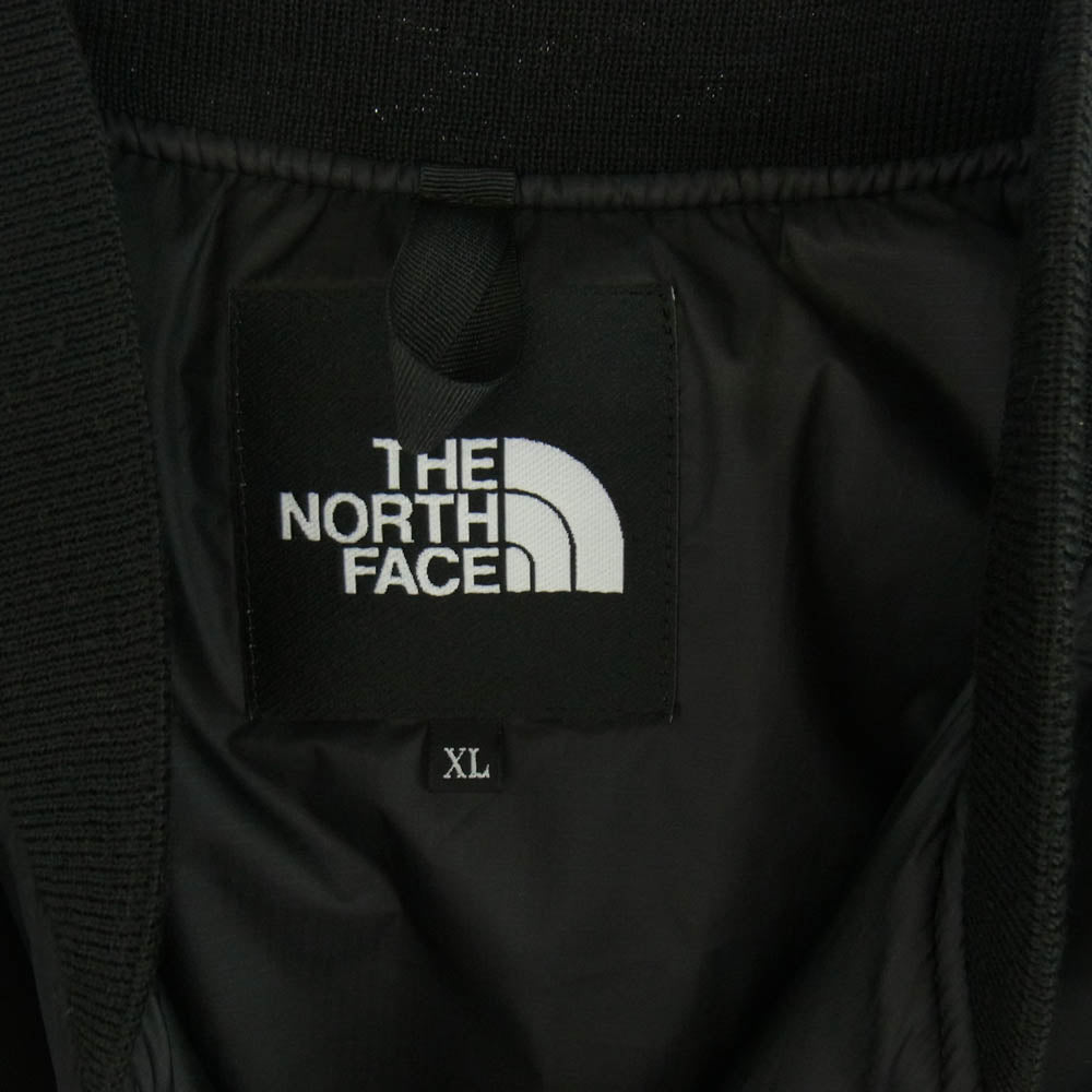 THE NORTH FACE ノースフェイス NY82452 INSULATION BOMBER JACKET インサレーション ボンバー ジャケット MA-1 ブラック系 XL【中古】