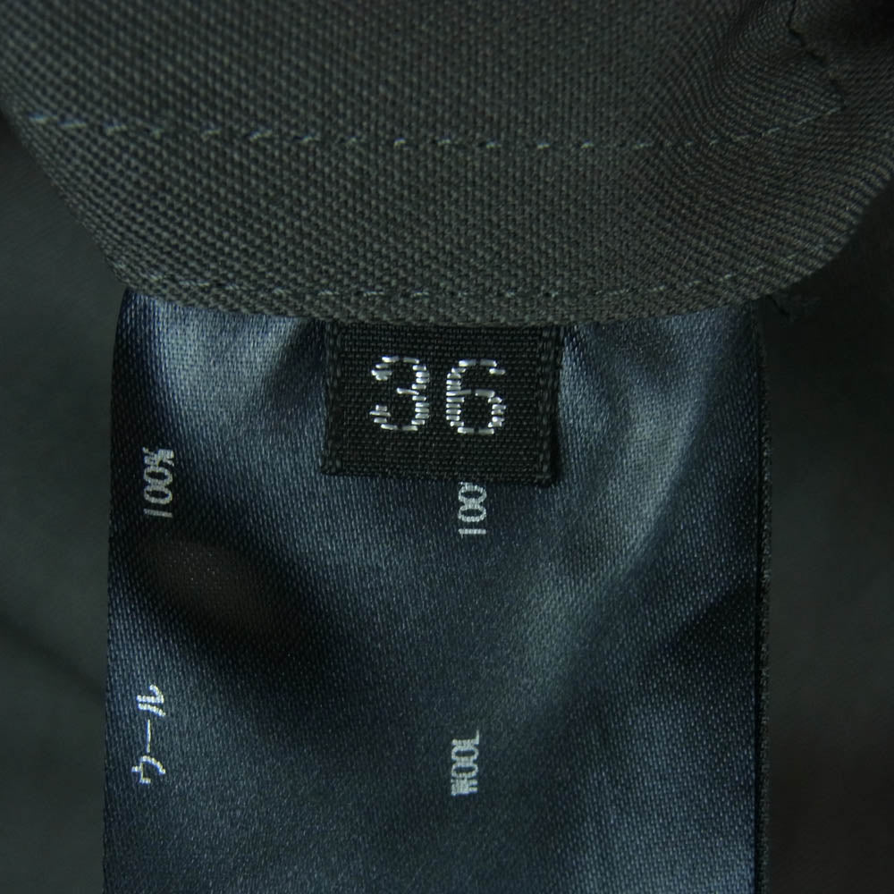 THE RERACS ザリラクス 20SS-REPT-176-J ストレート イージー パンツ ウール 日本製 グレー系 36【中古】