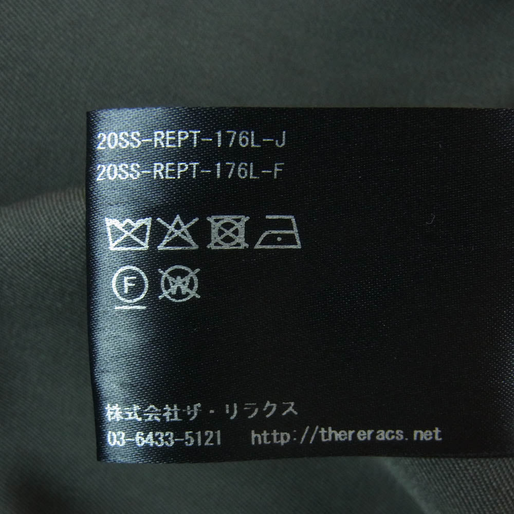 THE RERACS ザリラクス 20SS-REPT-176-J ストレート イージー パンツ ウール 日本製 グレー系 36【中古】