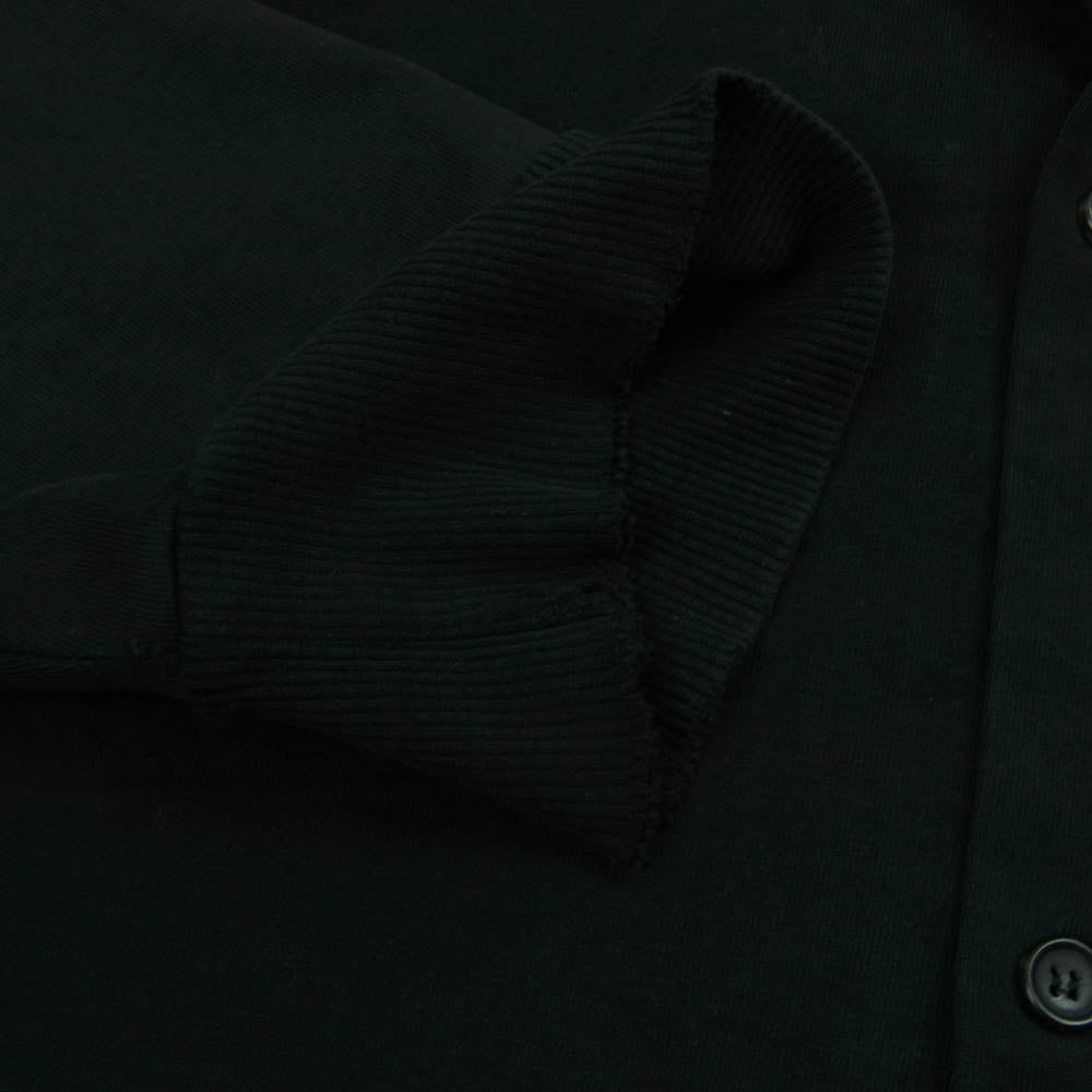 Y's Yohji Yamamoto ワイズ ヨウジヤマモト MQ-T09-024 アーム ロゴワッペン ボタンダウン フーデッド ジャケット パーカー ブラック系 サイズ表記なし【中古】