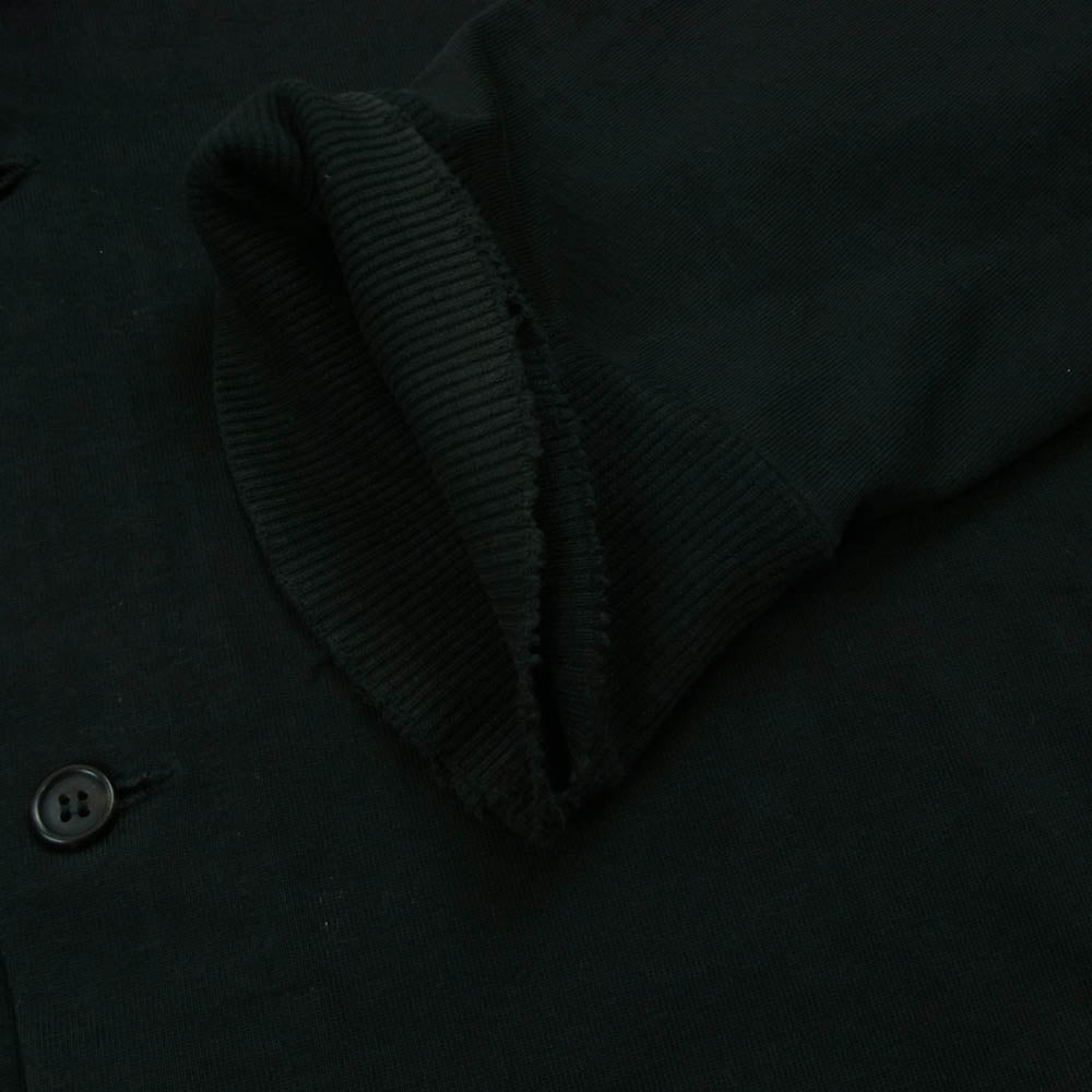 Y's Yohji Yamamoto ワイズ ヨウジヤマモト MQ-T09-024 アーム ロゴワッペン ボタンダウン フーデッド ジャケット パーカー ブラック系 サイズ表記なし【中古】