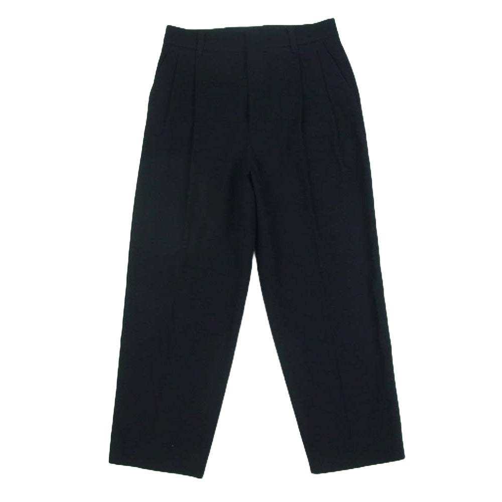 ssstein シュタイン st.413-1 EX WIDE TAPERED TROUSERS ウール パンツ ダークネイビー系 S【中古】