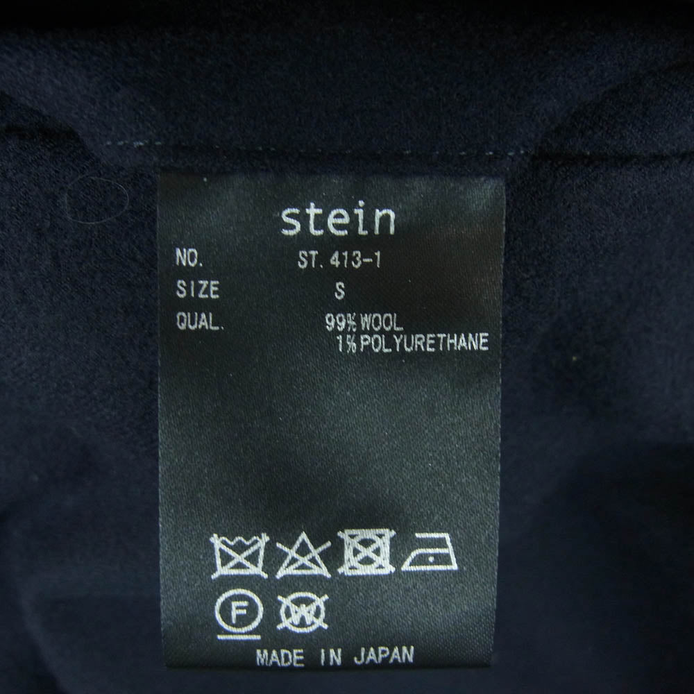ssstein シュタイン st.413-1 EX WIDE TAPERED TROUSERS ウール パンツ ダークネイビー系 S【中古】